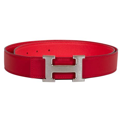 hermes red belt original